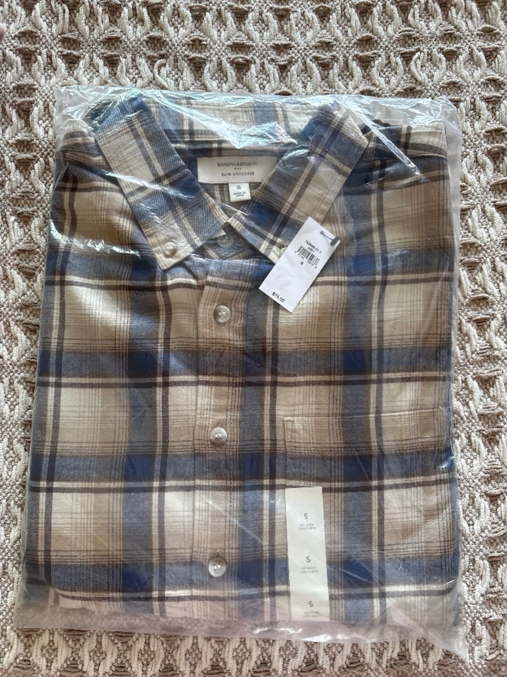 Banana Republic Slim Untucked Flannel Button Up